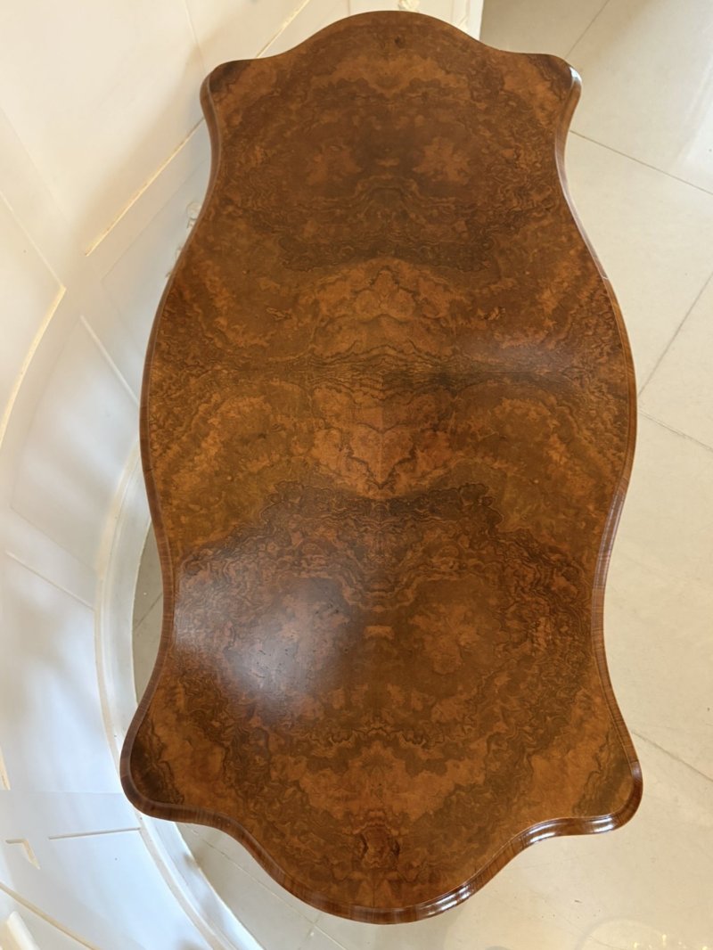 Antique Victorian Outstanding Quality Burr Walnut Centre Table - Image 4